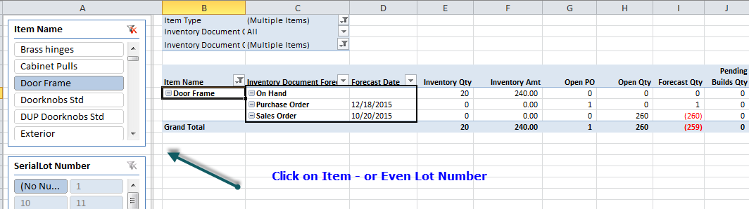 QQube Version 5 Inventory Forecasting